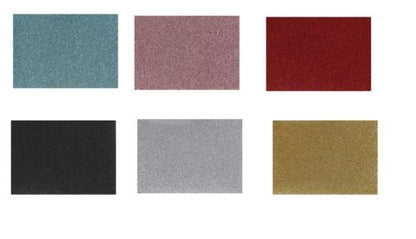 Assorted Sheet Glitter Paper Iron Washable Transfer Foil Decorations A5 15x21 cm