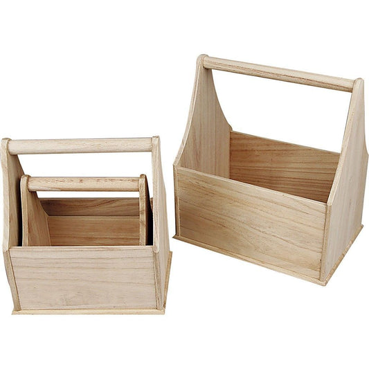 Assorted Size Empress Wood Bottle Holder Wooden Utility Items 3pcs - Home - Crafts