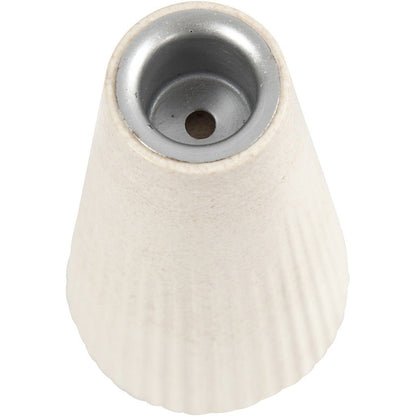 Bamboo Wood Candle Metal Holder With Pleated Pattern Home Decorations Crafts H: 13 cm D: 7 cm - Home - Crafts