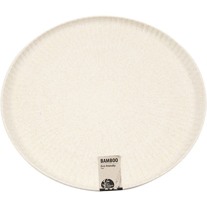 Bamboo Wood Fiber Circular Serving Tray Tableware Decoration Crafts D: 30cm - Home - Crafts