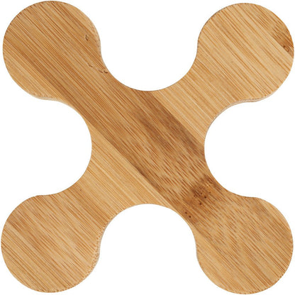 Bamboo Wood Propeller Shaped Trivet Tableware Decoration Crafts L: 12cm W: 12cm - Home - Crafts