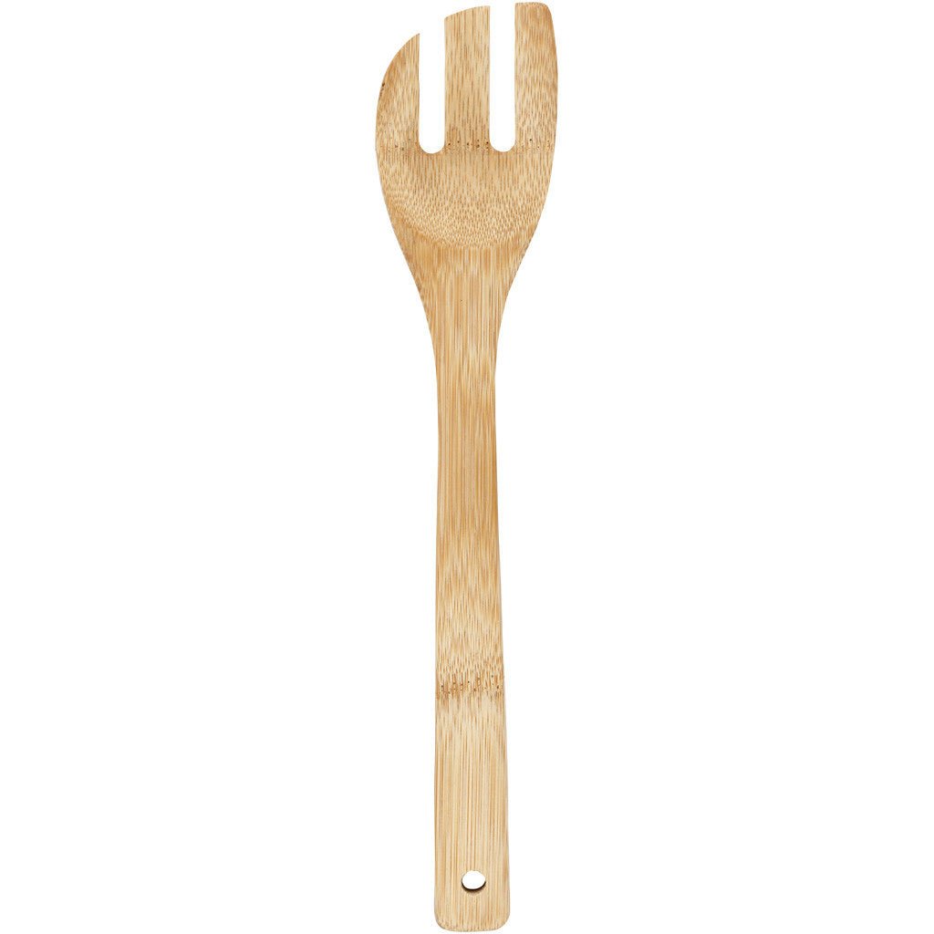 Bamboo Wood Spatula With Grooves Cookware Decoration Crafts L: 30 cm W: 6 cm - Home - Crafts