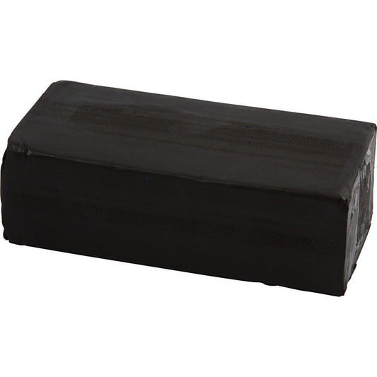 Black Colour Basic Soft Clay For Modelling Crafts 500 g - Home - Crafts