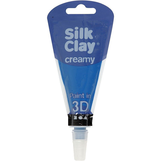 Blue Colour Liquid Modelling Clay Piping Bag For Relief Drawing 35 ml - Home - Crafts