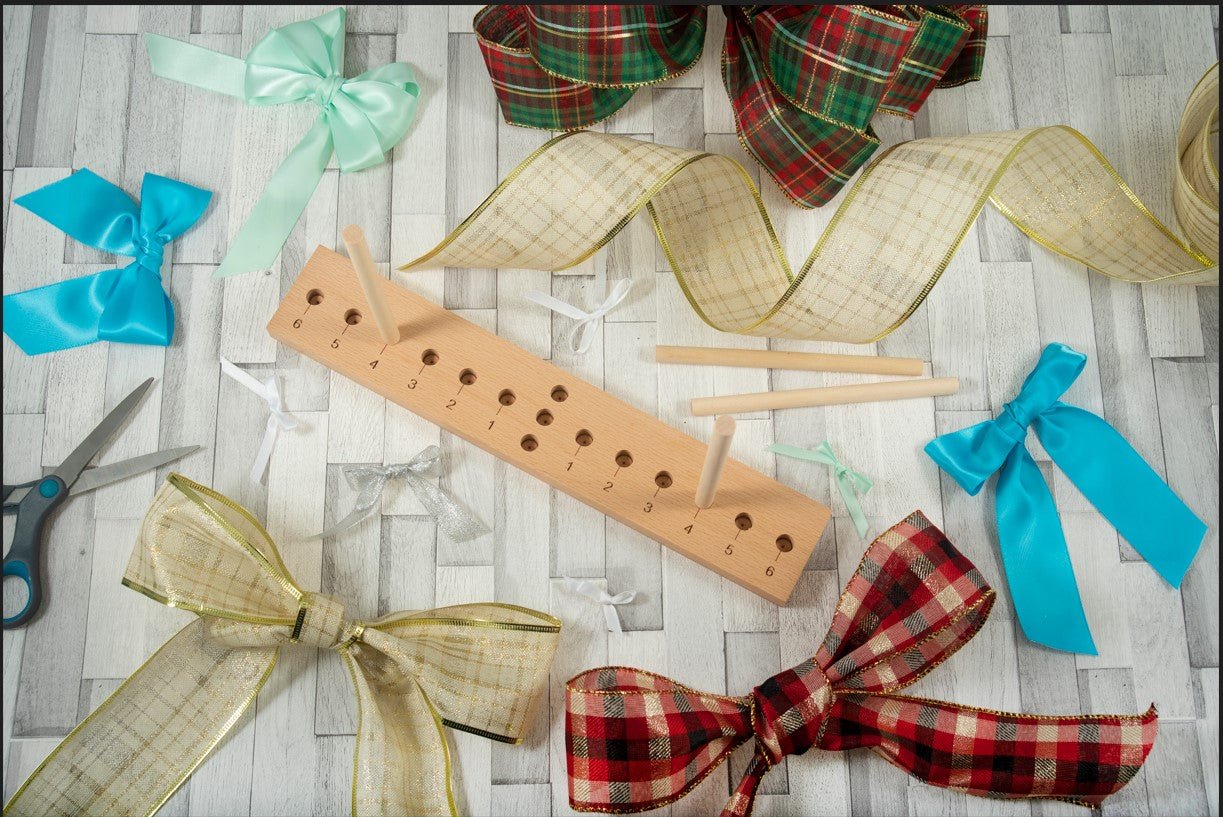 Bow Maker Adjustable Wooden Instructions Sheet 4 Pegs