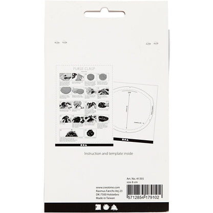 Brushed Brass Curved Metal Purse Clasp Kit With Sewing Holes Crafts Accessories - Home - Crafts
