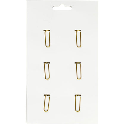Cactus Shaped Metal Gold Colour Paperclips For Card Gift Decorations 40 mm x 30 mm - Home - Crafts