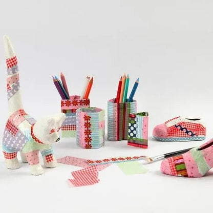 Cat Animal Shaped Handmade Paper Mache Make H:28cm L: 12cm Decorative Designs