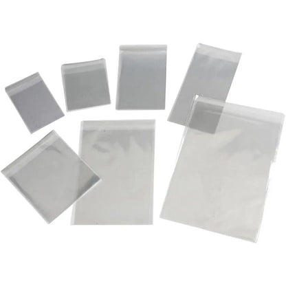 Cellophane Card Display Bags Self-Adhesive Flap Clear Choose Size Quantity