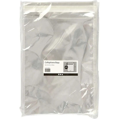 Cellophane Card Display Bags Self-Adhesive Flap Clear Choose Size Quantity