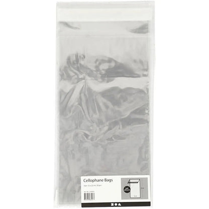 Cellophane Card Display Bags Self-Adhesive Flap Clear Choose Size Quantity