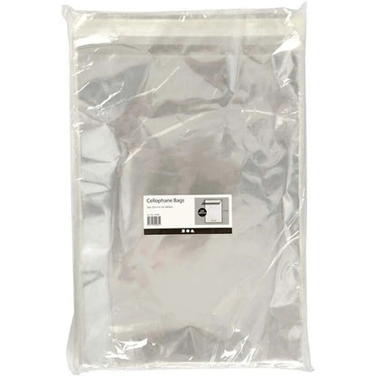Cellophane Card Display Bags Self-Adhesive Flap Clear Choose Size Quantity