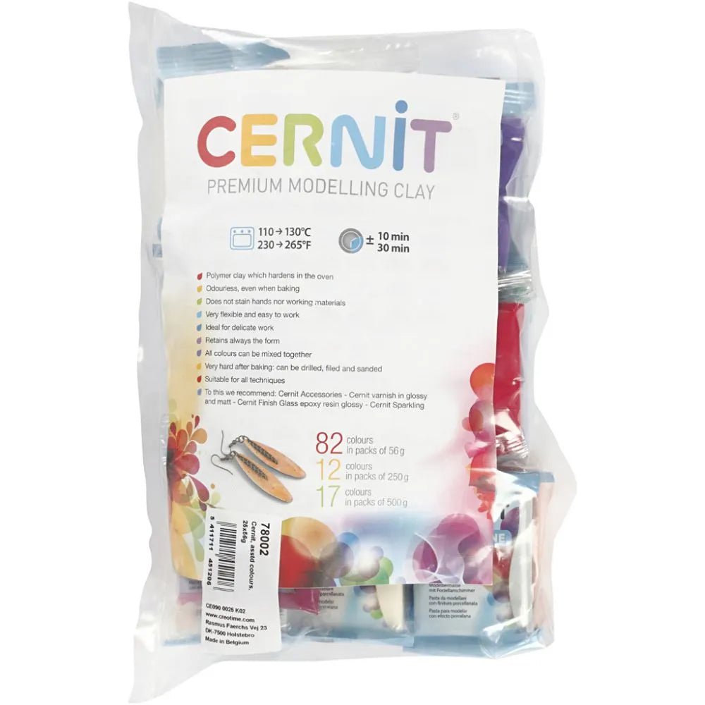 Cernit 56g All Colours Modelling Clay Oven Harden Porcelain Finish Crafts - Home - Crafts