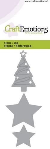 Christmas Tree And Star Stencil Die Universal Embossing Cutting Machine Sizzix Card Making - Home - Crafts