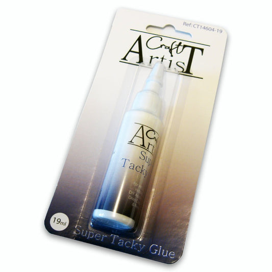 Craft Artist Tacky Glue 19ml | For General Crafting Projects Cardmaking Scrapbooking Repairs Artisan work - Home - Crafts