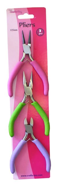 Crafts Pliers Cutter Florists Wire Bender Jewellery Maker Crafters 3 Assorted