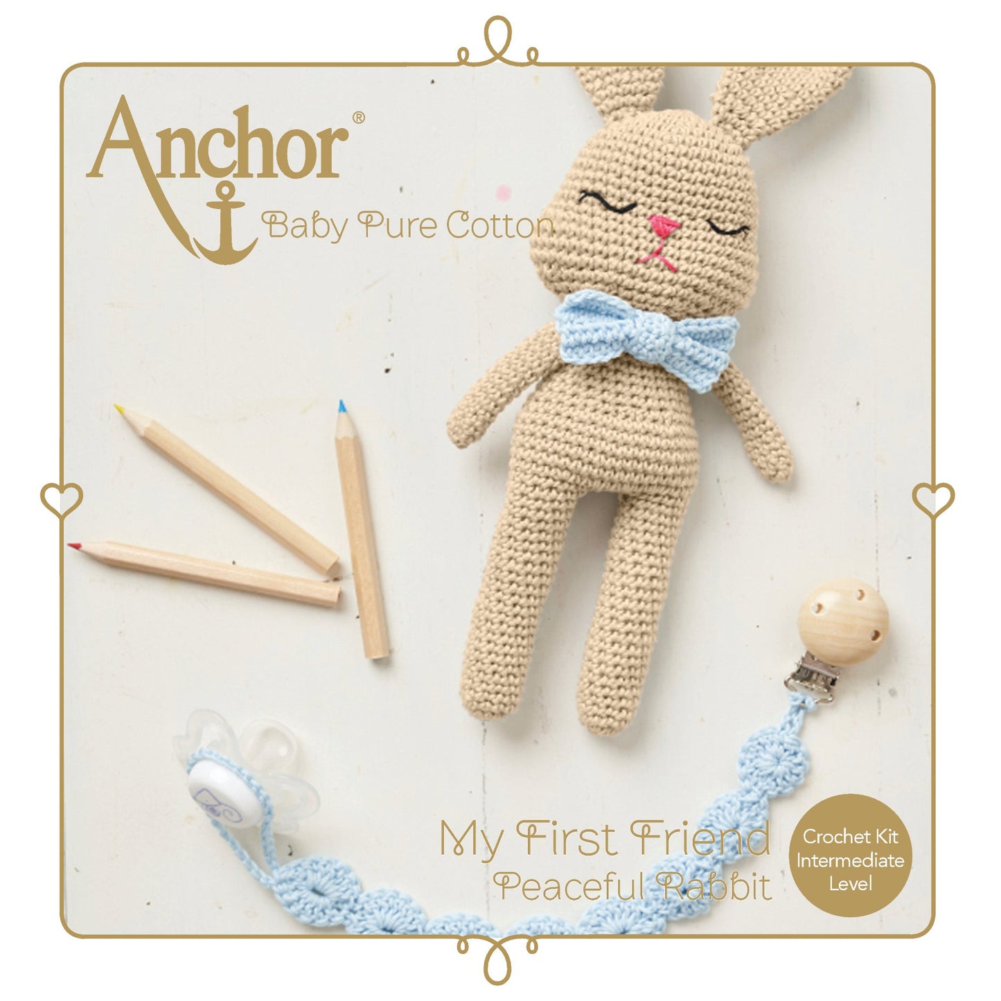 Crochet Kit Amigurumi Baby Rabbit Pure Cotton Medium Skilled