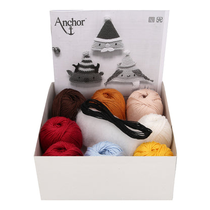 Crochet Kit Amigurumi Santa Trio Décor Creativa | Medium Skill