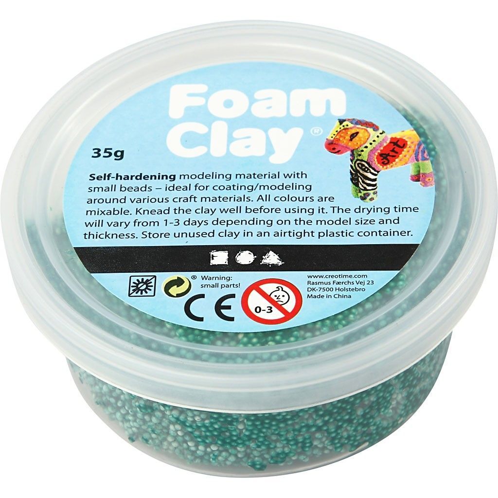 Dark Green Colour Small Bead Modelling Material With Plastic Tub 35 g - Home - Crafts