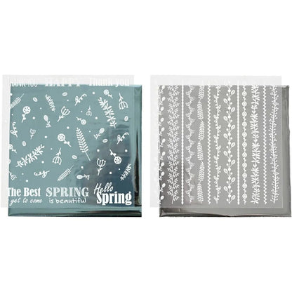 Decorative Different Design Metallic Foil Transfer Sheet 15cm Card Making Crafts
