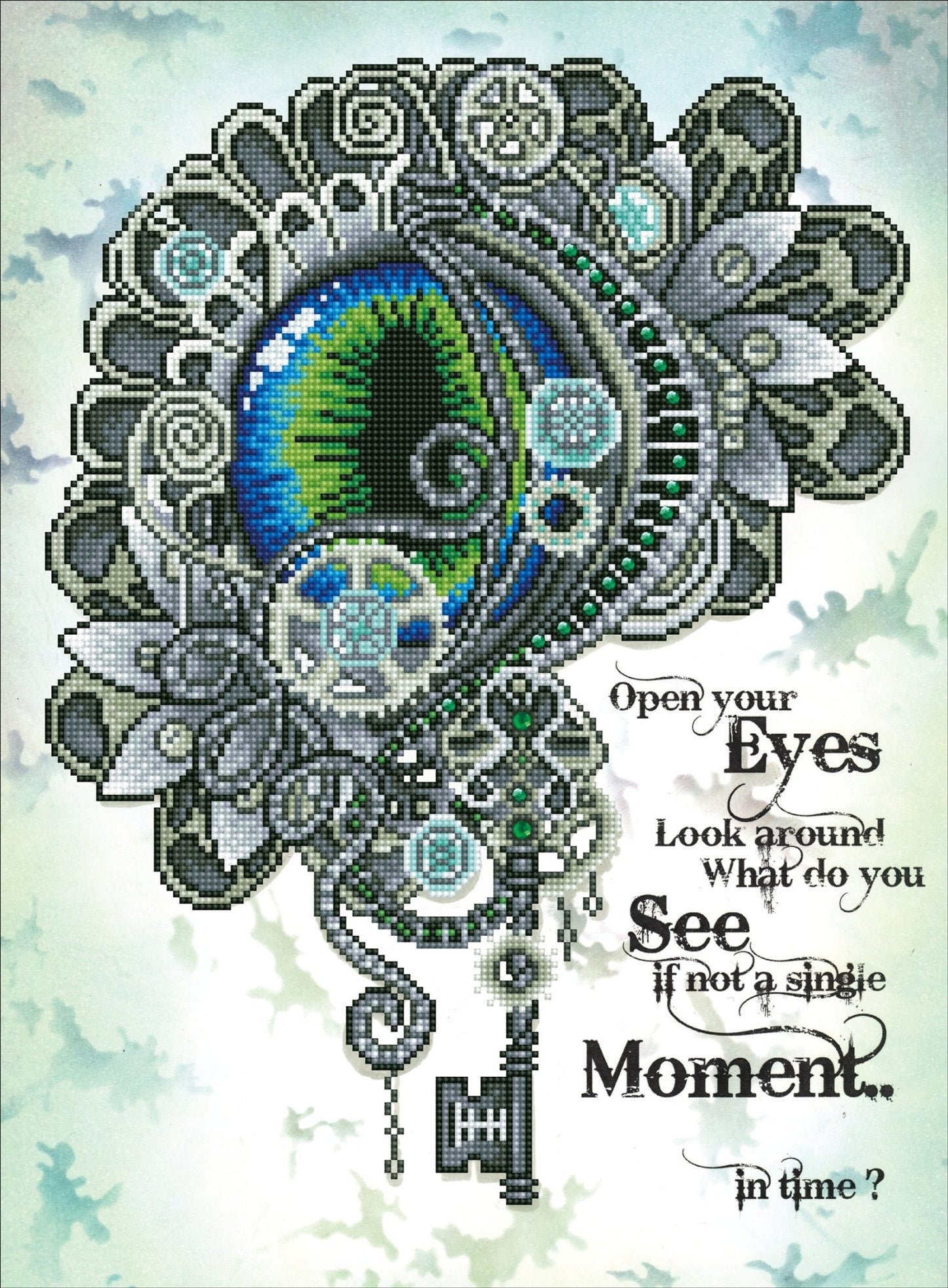 Diamond Dotz Printed Canvas Kit Fabric Needlecrafts 52cm x 42cm - Select Design