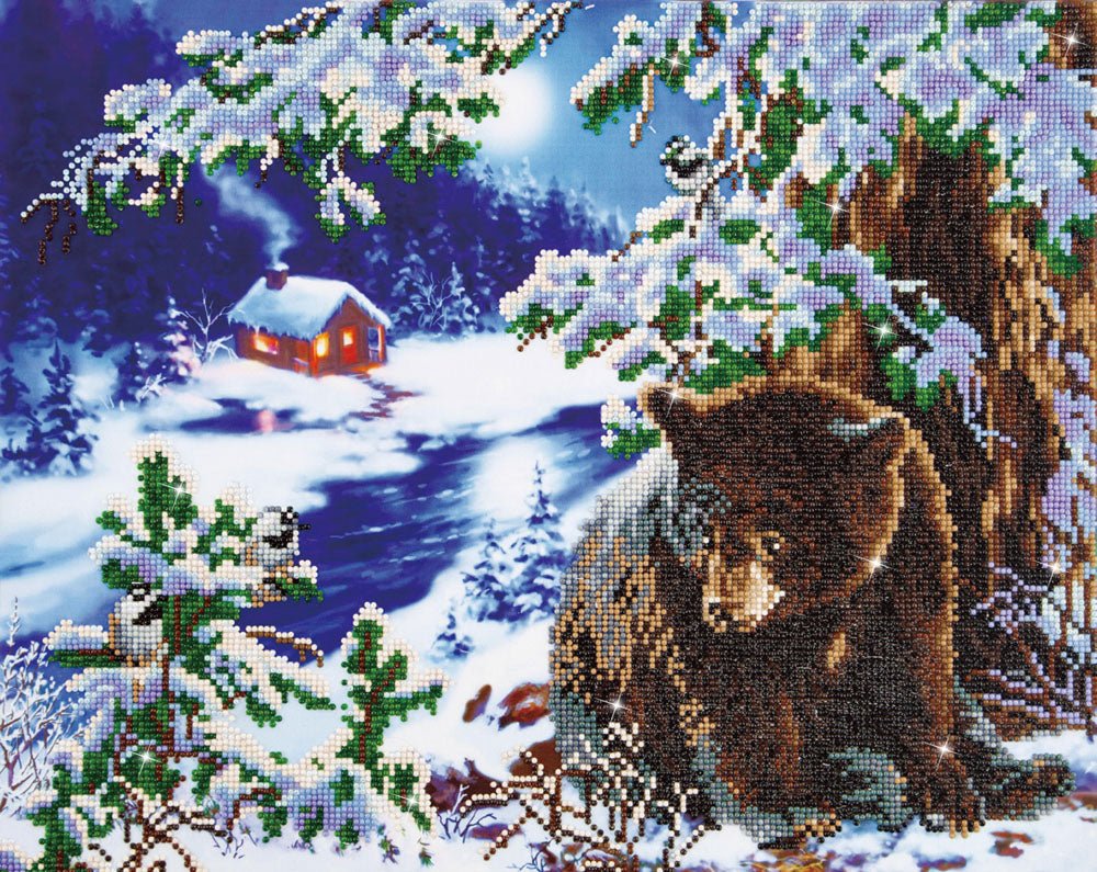 Diamond Dotz Printed Canvas Kit Fabric Needlecrafts 52cm x 42cm - Select Design