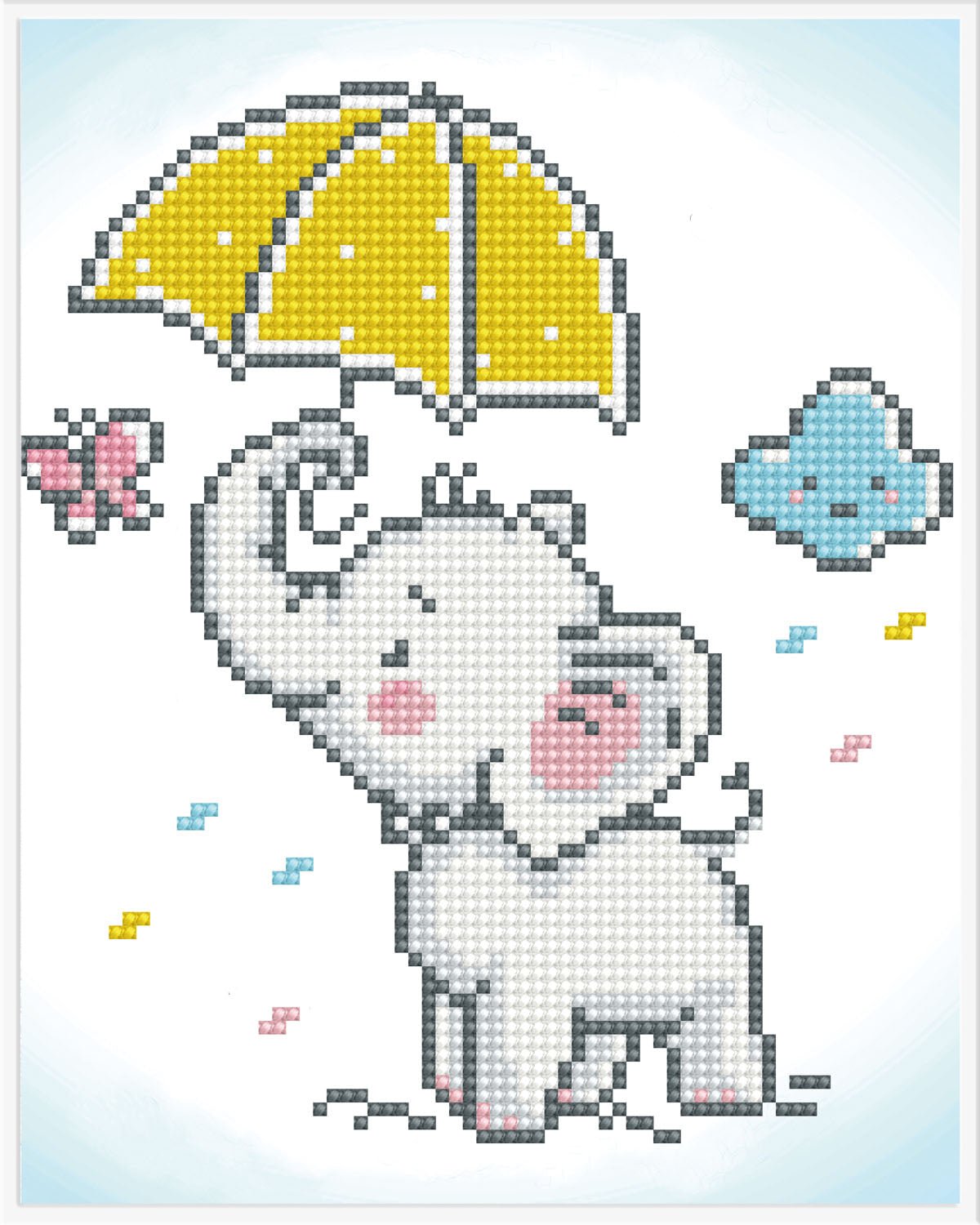 Diamond Dotz Printed Canvas White Frame Needlecrafts 32cm x 32cm - Select Design - Home - Crafts