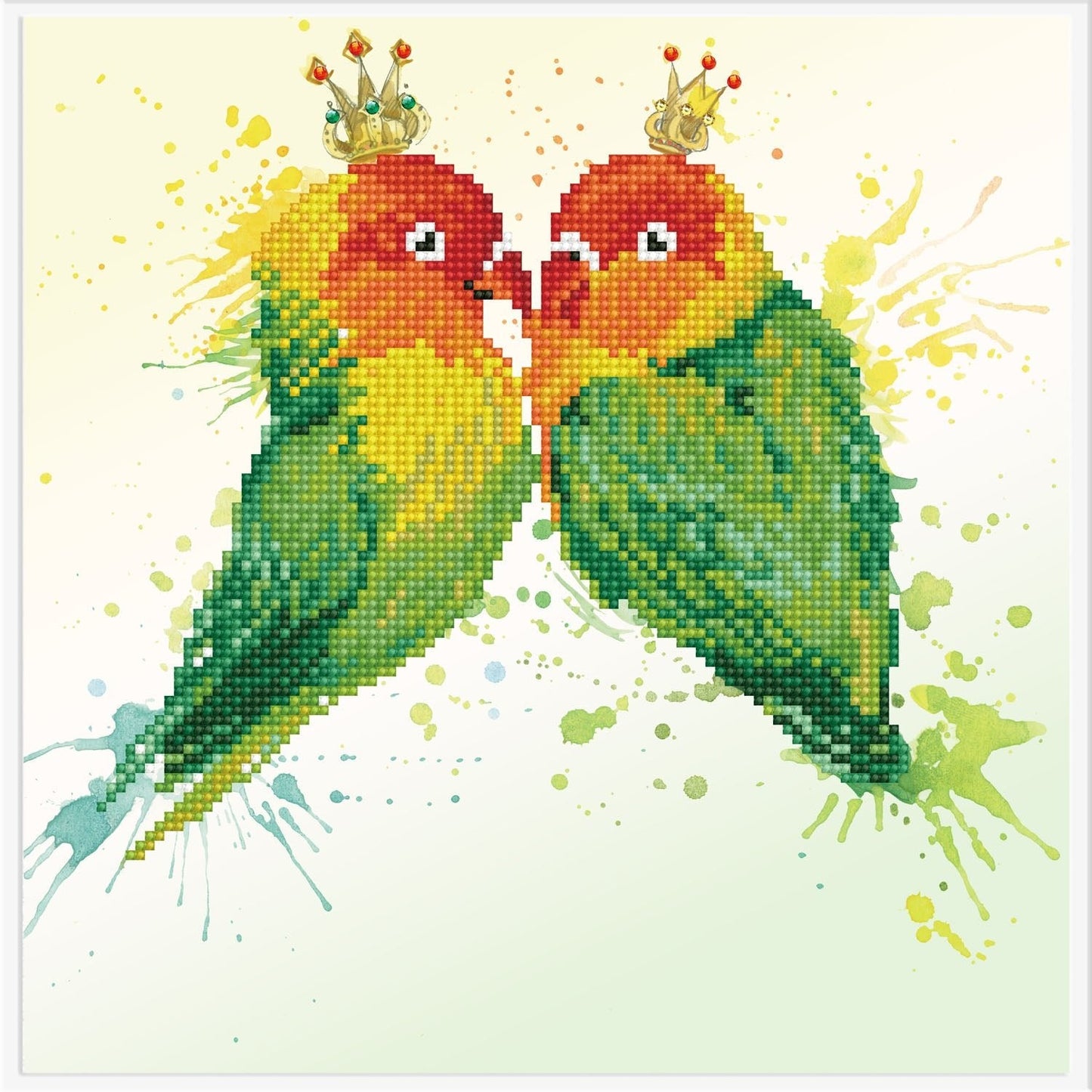 Diamond Dotz Printed Canvas White Frame Needlecrafts 32cm x 32cm - Select Design - Home - Crafts