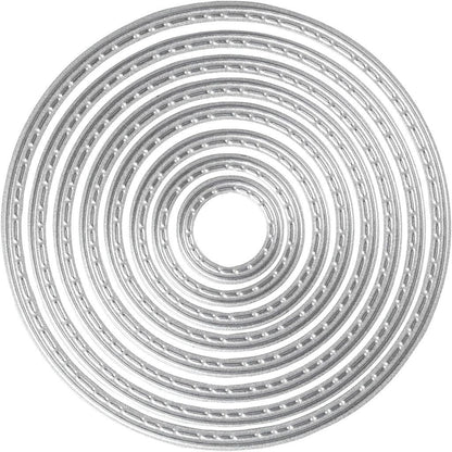 Die Cutting Stencil Use With All Machines Round Circle - Home - Crafts