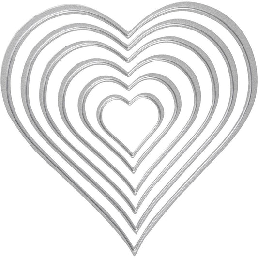 Die Cutting Stencils Use With Any Die Cutting Machines - Heart - Home - Crafts