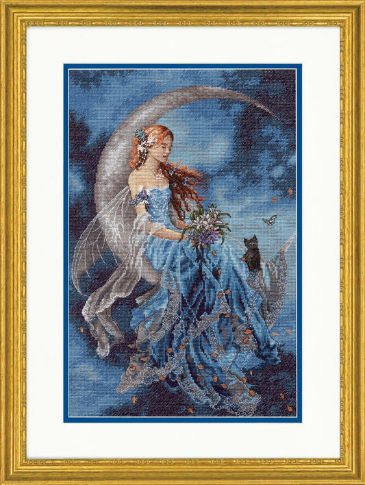 Dimensions Cross Stitch Canvas Kit Needlecraft Crafts 10x15 in - Wind Moon Fairy - Home - Crafts