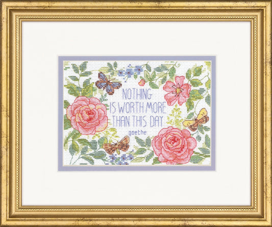 Dimensions Cross Stitch Canvas Kit Needlecraft Crafts 17.8x12.7cm - This Day Verse - Home - Crafts