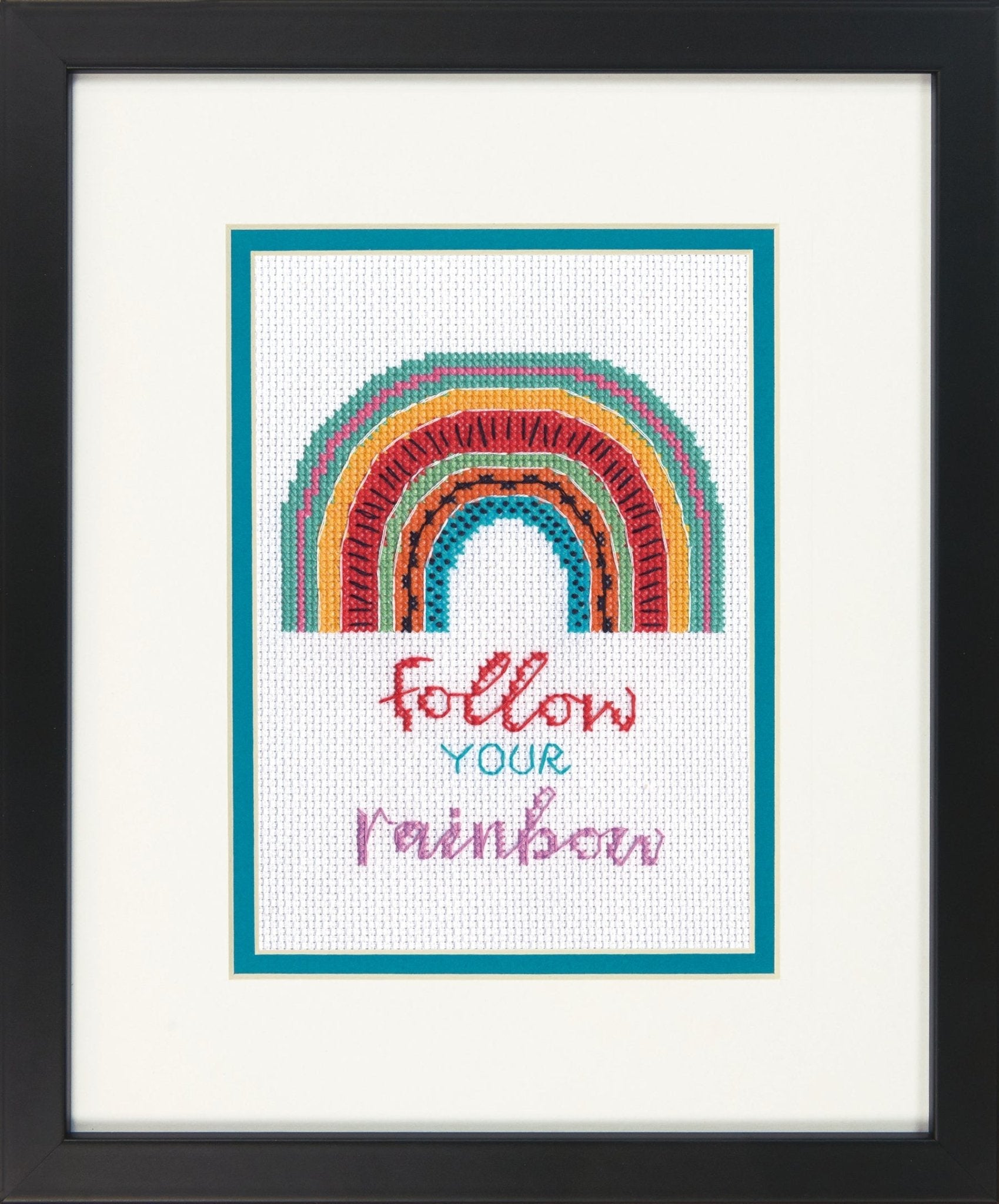 Dimensions Cross Stitch Canvas Kit Needlecraft Crafts 7x5in - Follow Your Rainbow - Home - Crafts