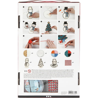 DIY Kit Wooden Figures Foam Clay Rhinestones Decoration Crafts - Polar - Home - Crafts