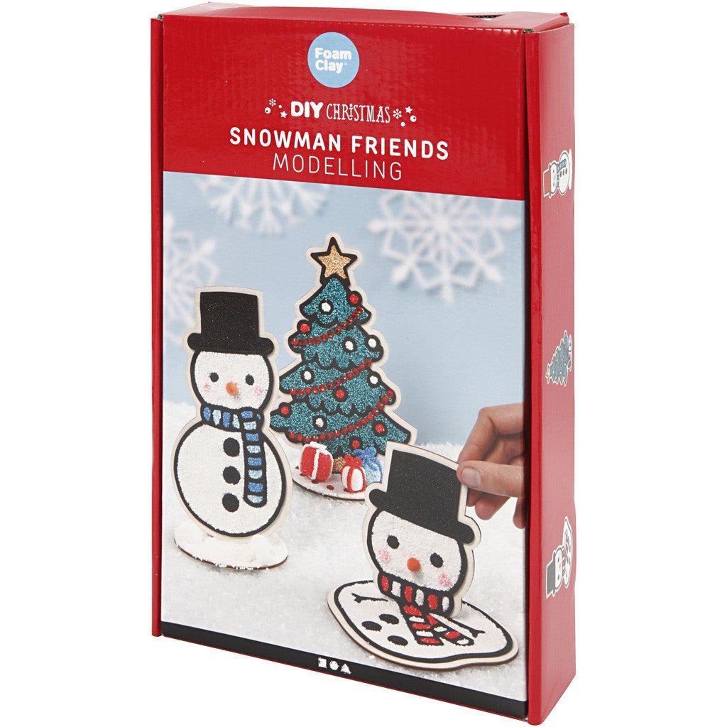 DIY Kit Wooden Figures Foam Clay Rhinestones Decoration Crafts - Polar - Home - Crafts