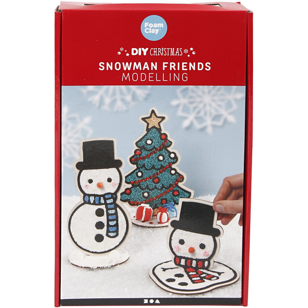 DIY Kit Wooden Figures Foam Clay Rhinestones Decoration Crafts - Polar - Home - Crafts