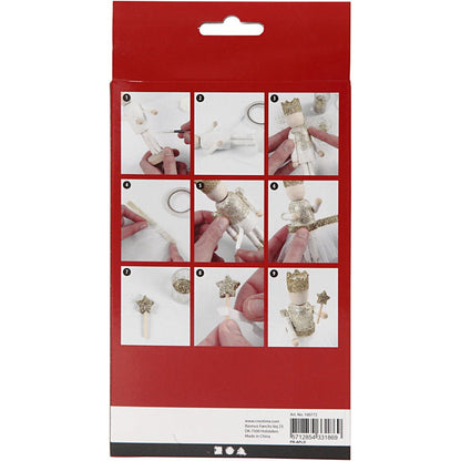 DIY Wooden Ballerina Kit Wth Plus Colour Christmas Decoration Figures Crafts - Home - Crafts