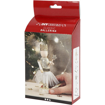 DIY Wooden Ballerina Kit Wth Plus Colour Christmas Decoration Figures Crafts - Home - Crafts