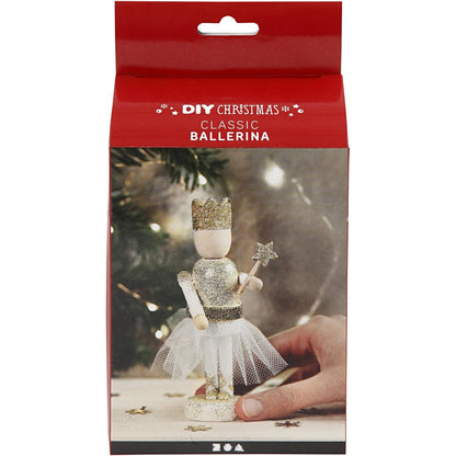 DIY Wooden Ballerina Kit Wth Plus Colour Christmas Decoration Figures Crafts - Home - Crafts