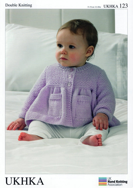 Double Knitting Pattern Cardigan Blanket Premature To 1 Year 31 - 51 cm 12 - 20 inches - Home - Crafts