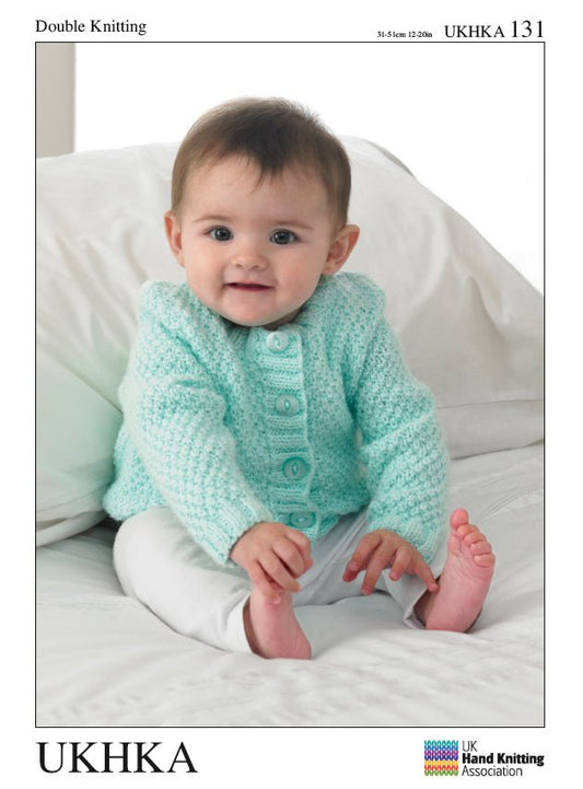 Double Knitting Pattern Cardigans 0 To 1 years 31 - 51 cm 12 - 20 inches - Home - Crafts