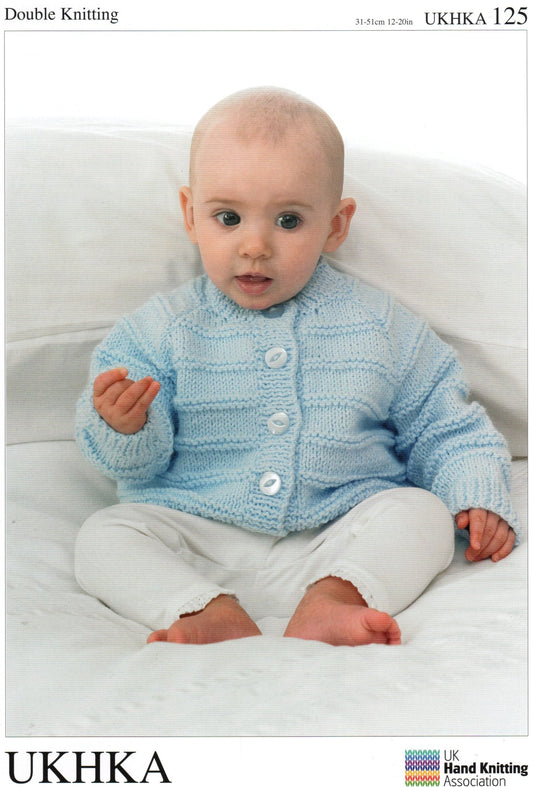Double Knitting Pattern Cardigans 0 To 1 years 31 - 51 cm 12 - 20 inches - Home - Crafts