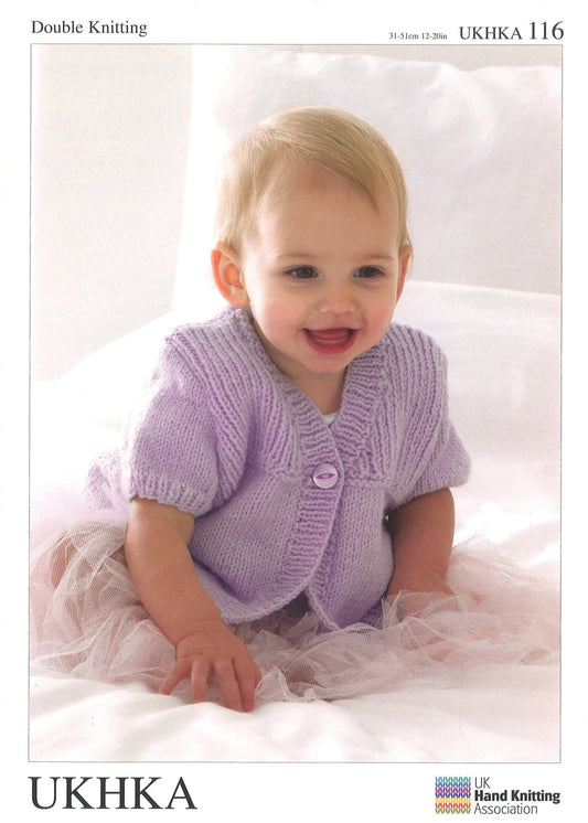Double Knitting Pattern Cardigans Hat Scarf 0 To 1 years 31 - 51 cm 12 - 20 inches - Home - Crafts