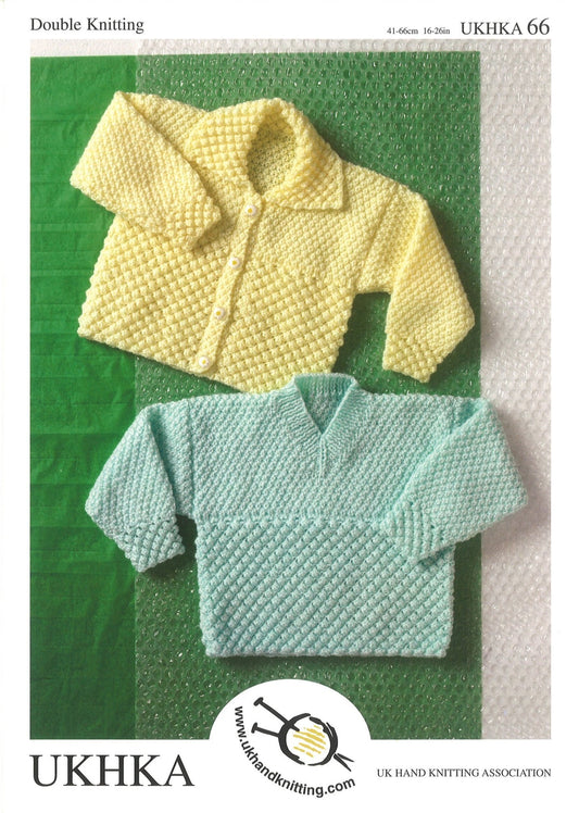 Double Knitting Pattern Cardigans Sweater 0 To 6 years 41 - 66 cm 16 - 26 inches - Home - Crafts