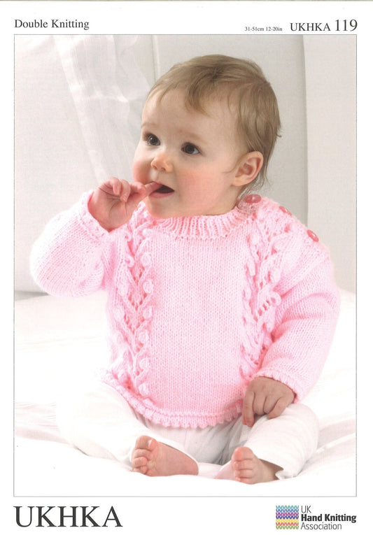 Double Knitting Pattern Cardigans Sweaters Hat 0 To 1 years 31 - 51 cm 12 - 20 inches - Home - Crafts