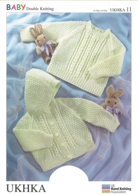 Double Knitting Pattern Sweater Jacket 0 To 2 years 41 - 56 cm 16 - 22 inches - Home - Crafts