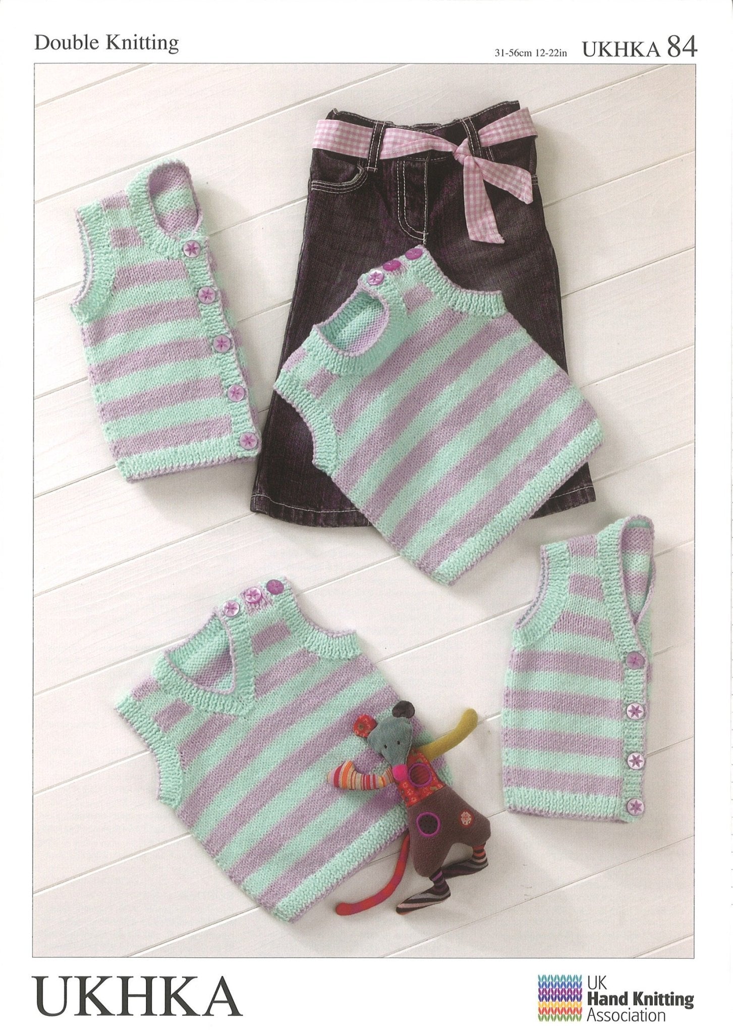 Double Knitting Pattern Waistcoats Slipovers 0 To 2 years 31 - 56 cm 12 - 22 inches - Home - Crafts