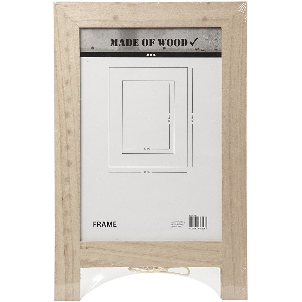 Double Sided A4 Sized Wooden Holder With Plexiglass Decoration Sign Crafts W: 26 cm H: 40 cm - Home - Crafts