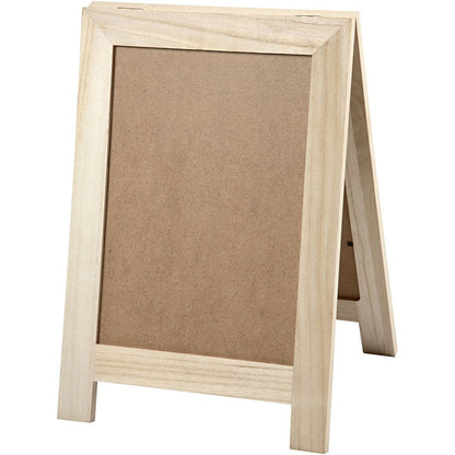 Double Sided A4 Sized Wooden Holder With Plexiglass Decoration Sign Crafts W: 26 cm H: 40 cm - Home - Crafts