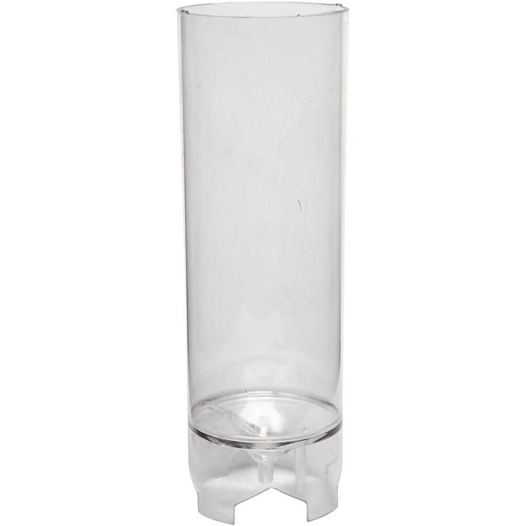 Durable Plastic Candle Mould Size 185 x 70 mm Wick Size 21 - Cylindrical - Home - Crafts